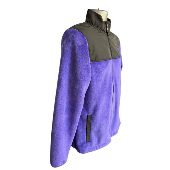 Fila Sport Purple and Gray Fleece Full Zip  Activewear Utility Jacket Size L - Picture 3 of 10